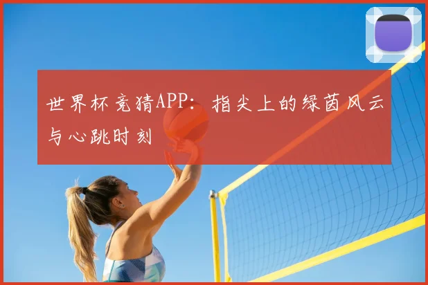 世界杯竞猜APP:指尖上的绿茵风云与心跳时刻